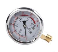 Medidor de prueba de presión de agua 60m m lleno para el agua inoxidable del dial (0~0.25MPa)