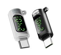 Medidor de prueba USB digital: aleación de aluminio de construcción, velocidad de datos 40 Gbps, carga rápida 240 W, visualización en tiempo real | Analizador USB rápido para computadoras, teléfonos