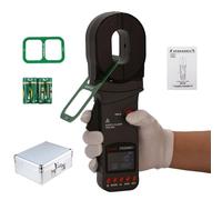 Medidor De Puesta A Tierra 0,01-1200Ω Con Comprobador De Resistencia De Bucle 0,01mA, Herramienta Digital Para Mantenimiento Industrial, Obras, Instalaciones Eléctricas Y Telecomunicaciones