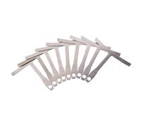 Medidor de radio de acero inoxidable para guitarra, herramienta luthiers para reparación y mantenimiento y configuración de bajo, herramientas Luthiers para ajustes de sillín de puente, 9 unidades