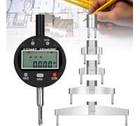 Medidor de radio digital electrónico, herramienta de medición de radio interior y exterior de alta precisión con mandíbula de medición intercambiable de 10 mm/20 mm/30 mm/60 mm/100 mm, uso de indicado