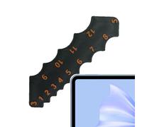 Medidor de radio - Herramienta de medición para soldaduras y contornos, herramienta de medición compacta con curvas de referencia para tallado en madera, ingeniería e ingeniería mecánica