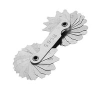 Medidor de Radio, Medidor Filetes Radio Acero Inoxidable, Herramienta de MedicióN CóNcava PortáTil Convexa, Herramienta de Medición de Rosca Métrica Acero Inox, para Medir el Radio(R1-6.5MM)