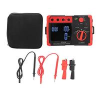 Medidor de Resistencia de Aislamiento Digital, Tester Multifunción, Medidor Voltaje y Corriente, Alarma LED y Buzzer, Pantalla LCD Grande, Portátil, Alta Precisión y Protección Cortocircuito