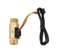 Medidor de riego de manguera de jardín Interruptor Control Flujo Agua Acero Inoxidable, Medidor De 1,5 A 30 L/min