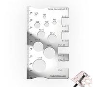 Medidor de rosca de acero inoxidable para aplicaciones técnicas que requieren evaluación repetible de rosca de tornillo (2PCS)