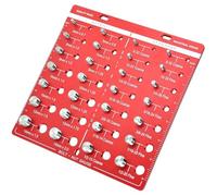 Medidor de rosca de tuerca y perno de 28 tamaños, cuerpo de aluminio con inserciones de acero SUS304, escalas métricas M4-M14 e imperial #6-1/2 pulgadas, marcas grabadas en pulgadas/cm, para