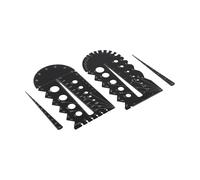 Medidor de rosca métrica e imperial de aleación de aluminio para herramienta de medición de precisión para rango de 0-360° para ingeniería y bricolaje