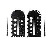 Medidor de rosca métrico para medidor de paso de tornillo imperial, rango de medición de 0-360°, herramienta de aleación de aluminio para ingeniería, resistente a los arañazos, alto