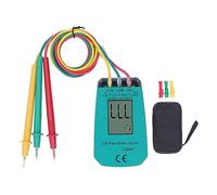 Medidor de Rotación de Fase, Probador de Secuencia Trifásica Pantalla LCD Medidor Detector de Rotación de Fase para Pruebas, Probadores Múltiples