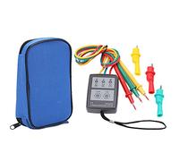 Medidor de rotación de secuencia trifásica SP8030 Probador de rotación de fase industrial compacto de mano sin batería con indicadores LED para electricistas ingenieros técnicos