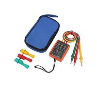 Medidor de Rotación Trifásico, Multifunción AC 60~600V Probador de Rotación Trifásico con Clip para Pruebas de Electricidad para Fábrica para Trabajadores