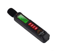 Medidor de ruido compacto GN102 con pantalla HD para una medición precisa del nivel de sonido de 30 a 130 dB para evaluación de ruido ambiental (sin baterías))