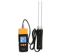 Medidor de sonda desmontable para madera, papel, tela, ± 2% de precisión, LCD, retroiluminada, apagado automático, probador de espacio pequeño