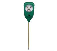 Medidor de suelo 3 en 1 para agricultura de jardín, herramienta detector de nutrientes sin pH y humedad con pantalla de lectura para el cuidado de la salud de las plantas y césped
