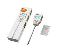 Medidor de suelo de lectura rápida, medidor de humedad digital integrado con transductor de luz solar para jardineros, principiantes, inspector de suelo para interiores y exteriores