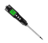 Medidor de suelo digital portátil, impermeable, compensado por temperatura, fácil de usar, ligero y medidor de suelo con certificación IP67 para pruebas precisas del suelo (cable de extensión)