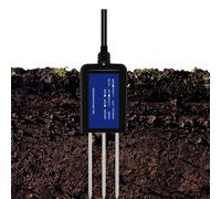 Medidor de suelo integral con sensores de temperatura, humedad, pH, conductividad y NPK y memoria para un análisis detallado del suelo (3 en 1)