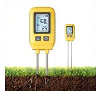 Medidor De Suelo Npk, Medidor Digital Lcd De Nitrógeno, Fósforo, Potasio Y Temperatura, Medidor De Temperatura Del Suelo De Alta Precisión Para Nutrientes De Jardín, Césped, Cuidado De Plantas Y