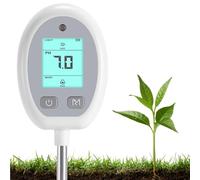 Medidor de suelo para jardinería | Medidor de humedad del suelo digital, medidor de humedad del suelo 6 en 1, pH digital para la temperatura de la humedad del suelo, medidor de prueba de suelo