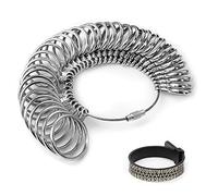 Medidor de tamaño de anillos, medidor de anillo de tamaño de anillo, medidor de tamaño de anillos, cinta métrica de la UE, juego de regla precisa, tamaño de la UE 41-76