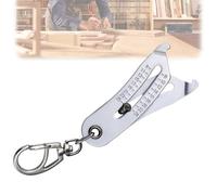 Medidor de tamaño de rosca portátil y preciso, en pulgadas y métrico, herramienta de medición rápida y precisa para la identificación de tornillos y tuercas para la mayoría de tuercas y tornillos