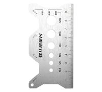 Medidor de tamaño de roscas | Medidor portátil de lectura fácil, de Paso de Rosca para Tuercas y Tornillos - Para proyectos de metalurgia, fontanería, carpintería, y también para hogar, garaje