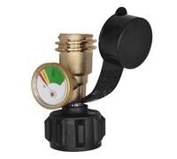 Medidor de tanque de propano: sensor de detección de fugas, adaptador de fácil instalación, conector de acero inoxidable, dispositivo portátil | Comprobación de presión del cilindro para quemadores ex