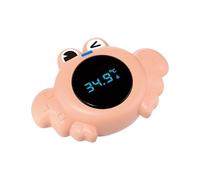 Medidor de temperatura de baño de apagado automático para recién nacidos, diseño compacto fácil de viajar con alertas LED para agua fría y caliente, juguete de baño con pantalla de temperatura