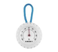 Medidor de temperatura de coche mejorado con termómetro azul de 50 mm de diámetro, medidor de temperatura para lecturas precisas, termómetro portátil para mascotas