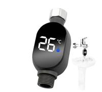 Medidor de temperatura de ducha LED, termostato digital impermeable, medidor de temperatura del agua, indicador LED, termómetro de baño, uso de cocina de casa, monitor de temperatura preciso, fácil