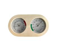 Medidor de temperatura de humedad - Ga índice portátil de madera fácil de leer | Puesta de humedad de la temperatura sauna interior para dormitorio, porche, baño, sótano casa