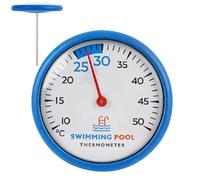 Medidor de temperatura de piscina | Sonda de acero inoxidable para una medición y fácil lectura - Termómetro de agua flotante | para, Hot Tub, acuario ornamental, piscina de peces y
