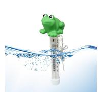 Medidor de temperatura de piscina - Termómetro de agua flotante, medidor de temperatura del agua, pantalla grande fácil de leer con cadena, termo resistente a los golpes para piscina, spa, tubo