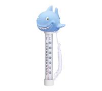 Medidor de temperatura de piscina, termómetro flotante Shark, lector de temperatura de spa accurate, herramienta de diseño divertido, uso exterior e interior para baño, acuario, 9,06 x 3,94 x 3,94