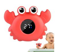 Medidor de temperatura del agua - ABS Electronic Components 12 x 9 x 4 cm Size | Crab-Shaped Bath Thermometer | Floating Kid Bathroom Safety Gauge For Shower