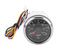 Medidor de Temperatura del Agua, Universal 52 Mm Medidor Indicador de Temperatura del Agua IP67 Impermeable 1600-22 Ω Indicador de Temperatura del Agua Indicador de Temperatura para Barcos,(negro)