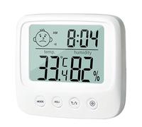 Medidor de temperatura digital, higrómetro digital, mini medidor de humedad interior con pantalla LCD, preciso y fácil de leer con iconos faciales para reptiles domésticos, bodega, casa