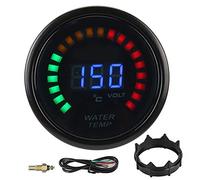 Medidor de temperatura Digital LED Medidor de temperatura del refrigerante de agua Medidor de temperatura con sensor 52mm 20-150 ° C para 12V Auto