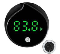 Medidor De Temperatura Digital Para Acuario, Compatibilidad De Parámetros Del Calentador, 4,8 X 4,8 X 1,1 Cm, Termómetro Para Pecera, Termómetros, Diseño Compacto Y Claro, Para Acuarios De Agua Dulce