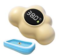 Medidor de temperatura digital para bañera monitor flotante impermeable | Termómetro flotante para bañera con pantalla LED para casa, guardería, ducha y
