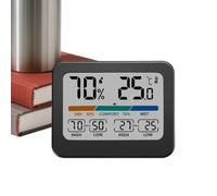 Medidor de temperatura digital - Registrador de temperaturas mínimas y máximas | Medidor de humedad con pantalla grande y colorida - Para casa, habitación de los niños, salón, armario, invernadero