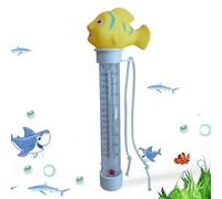 Medidor de temperatura flotante para piscina, herramienta de medición de temperatura, diseño divertido para familia, niños, casa, jardín, interior, exterior, piscinas