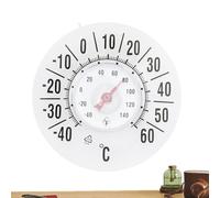 Medidor de temperatura interior y exterior | para visualización inalámbrica - Termómetro de pared para exteriores, para oficina, dormitorio, interior, ventana, salón, jardín, terraza