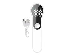 Medidor de temperatura, medidor de temperatura, medidor de temperatura de frente, medidor infrarrojo de temperatura de bebé, equipo de medición digital sin contacto, compatible con objeto 2 en 1, modo
