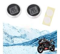 Medidor de Temperatura,Mini Termómetro Higrómetro Digital,Relojes Interiores de Moto,Termómetro Impermeable,Moto Termómetro,Mini Termómetro Moto Coche,para Cocina,Baño,Coche,Moto
