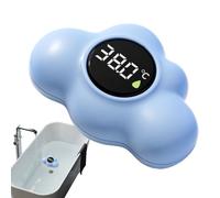 Medidor de temperatura para bañera - Termómetro digital flotante impermeable de 6 pulgadas | Sensor de pantalla LED en forma de nube para seguridad en el baño, guardería, ducha, piscina de spa y baño