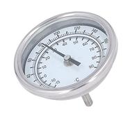 Medidor de temperatura para barbacoa, 83 mm de diámetro, termómetro bimetálico de acero inoxidable 304, alta precisión, -15 °C a 90 °C para elaboración de cerveza, barbacoa