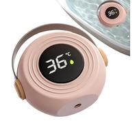 Medidor De Temperatura Para Bebé: Estructura Impermeable Del Cuerpo Pp, Diseño De Probador De Agua Flotante, Nivel De Precisión Del Instrumento Sensor Digital, Sistema Preciso De Monitor De Baño