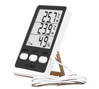 Medidor de Temperatura para Congelador - Termómetro Higrómetro con Pantalla Digital para Hogar,Resistente al Agua para Refrigerador Cava Congelador Cocina Pecera